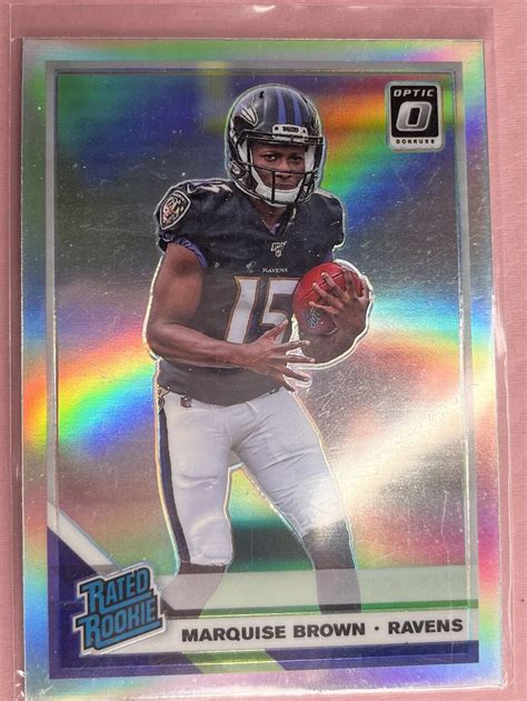 Panini Donruss Optic Rated Rookie Holo Prizm Marquise Brown