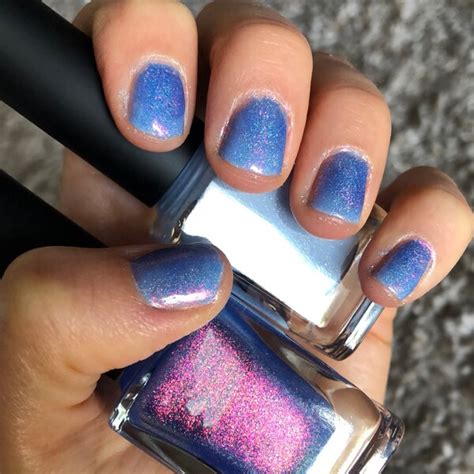 Pool Party Vivid Iridescent Blue Holographic Jelly Nail Polish Etsy