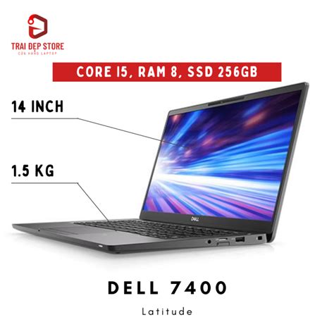 Máy tính Laptop Dell Latitude 7400 Core i5 8365U Ram 8 SSD 256