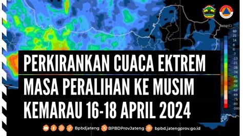 Update Informasi Cuaca Ekstrem Dan Kondisi Cuaca Terkini Di Provinsi