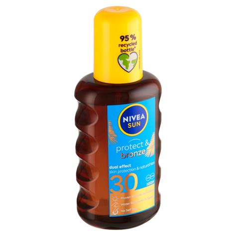 Teta Drogerie Nivea Sun Protect And Bronze Olej Na Opalování Ve Spreji Podporující Zhnědnutí Of