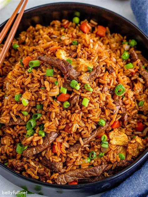 Beef Fried Rice Recipe - Belly Full