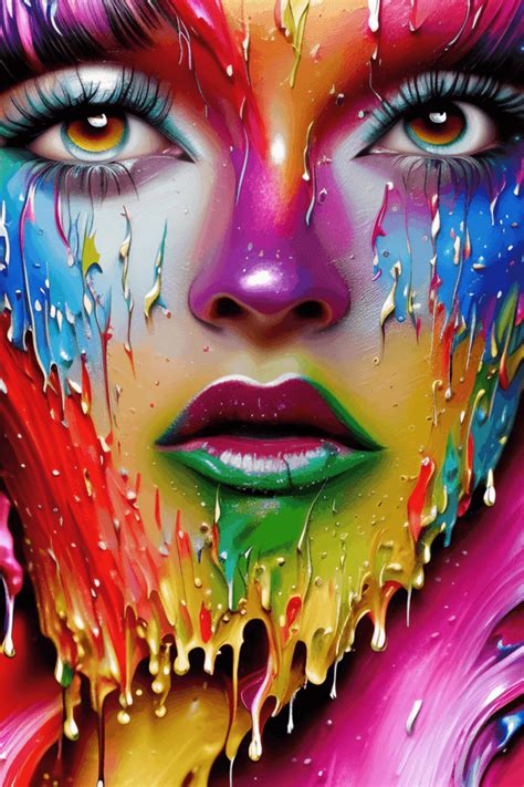 Drip Painting Modern Painting Body Painting Digital Painting