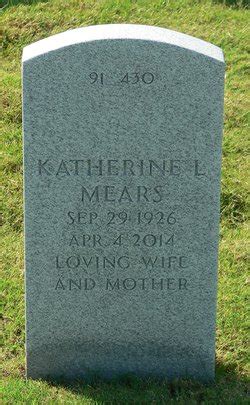 Katherine Louise Nolen Mears 1926 2014 Mémorial Find a Grave