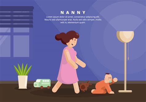 Nanny Illustration 161816 Vector Art at Vecteezy