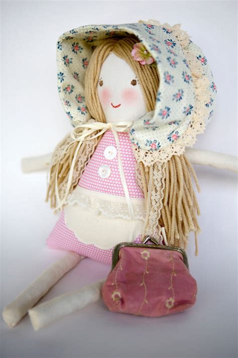 Handmade Cloth Doll Waldorf Rag Doll Vintage Lace Florence Etsy