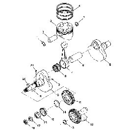 Moteur Vilbrequin Et Piston Pour Sportsman Rse Esprit Polaris