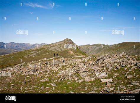 The Summit Ridge Of Dow Crag Coniston Lake District Cumbria England