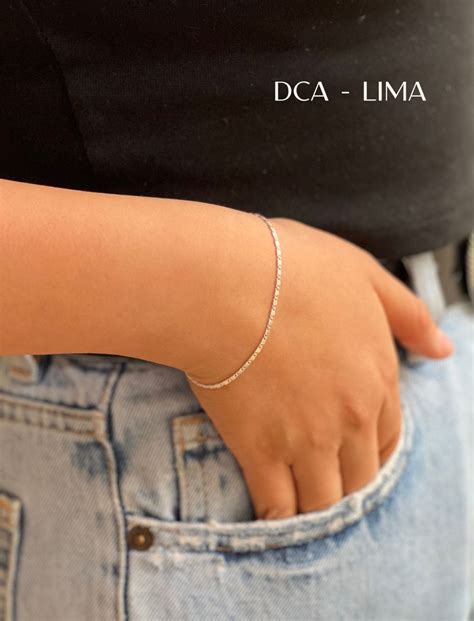 Pulsera Mujer Plata 950 Delicada Y Bonita Dca Lima Tienda De