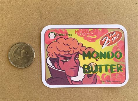 Mondo Butter Stickers - Etsy