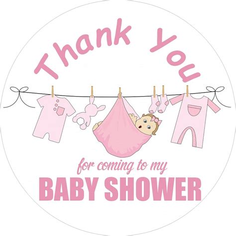 22 Baby Shower Stickers Thank You For Coming To My Baby Shower Etsy Uk