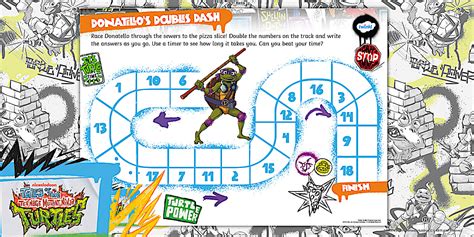 Free 👉 Tmnt Donatellos Doubles Dash Teacher Made