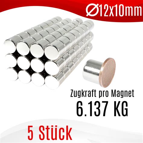 Neodym Magnete Rund Extra Stark Scheiben Zylinder Magnete