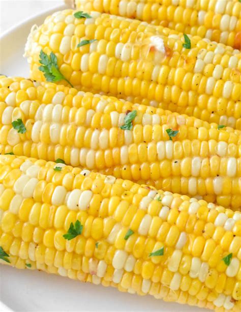 Oven Roasted Corn On The Cob Herbs And Flour