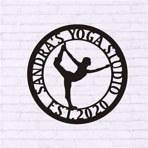 Personalized Yoga Academy Studio Home Decor Custom Metal Sign Custom