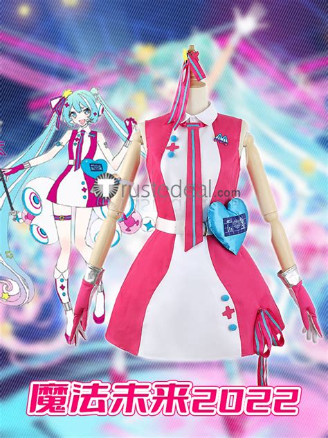 Vocaloid Hatsune Miku Magical Mirai 10th Anniversary 2022 Pink Cosplay