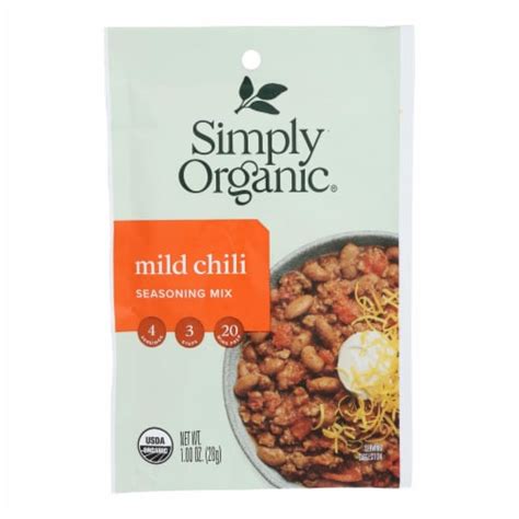 Simply Organic Seasoning Mx Organic Mild Chili Case Of 12 1 Oz Case Of 12 1 Oz Each