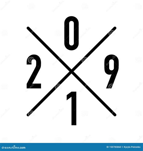 logo  present  established year display stock vector