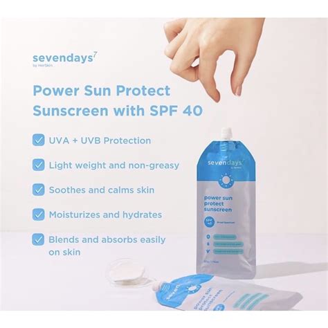 Sevendays Power Protect Sunscreen Spf40 50g Shopee Philippines