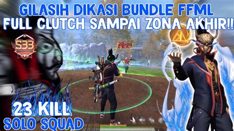 SOLO VS SQUAD PAKE BUNDLE FFML KUALITAS 2 JUTAFULL GAMEPLAY DI BAR