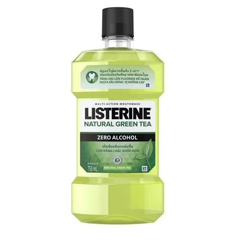 N C S C Mi Ng Ng A S U R Ng Tr Xanh Listerine Natural Green Tea Chai