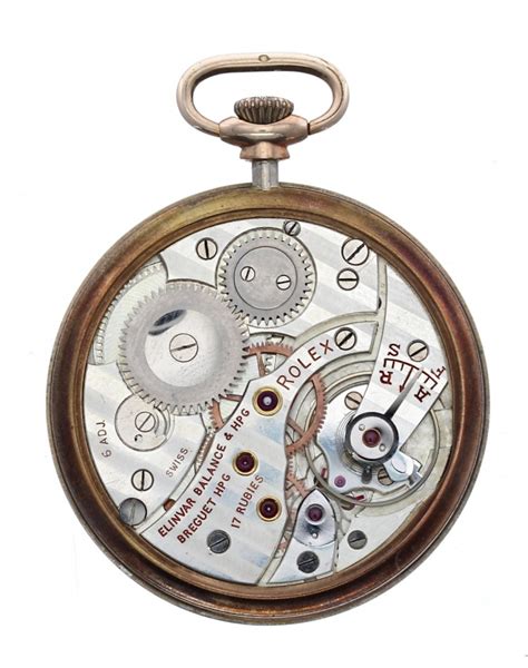 Rolex 9ct Dress Pocket Watch With Elinvar Balance Ref 3026 Serial No