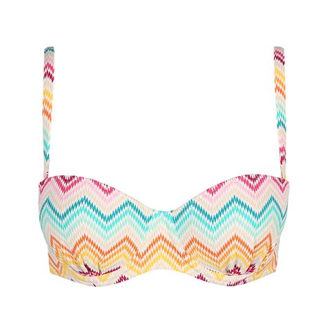 Marie Jo Swim CAMILA Rainbow Padded Strapless Bikini Top Marie Jo Europe