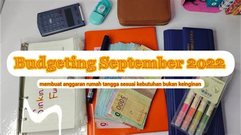 Budgeting September 2022 Caraku Mengatur Keuangan Rumah Tangga