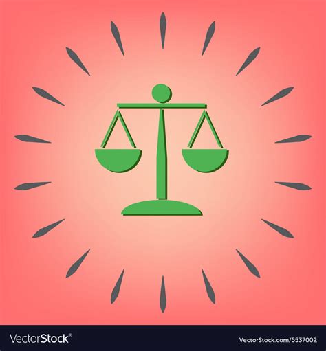 Scales Of Justice Icon Royalty Free Vector Image