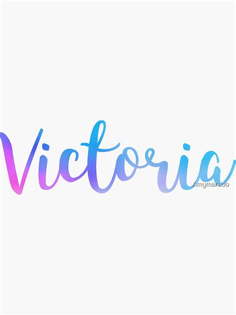 Victoria Sticker By Amymarado Redbubble