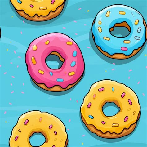 Seamless Donuts Illustration Free Stock Photo Public Domain Pictures