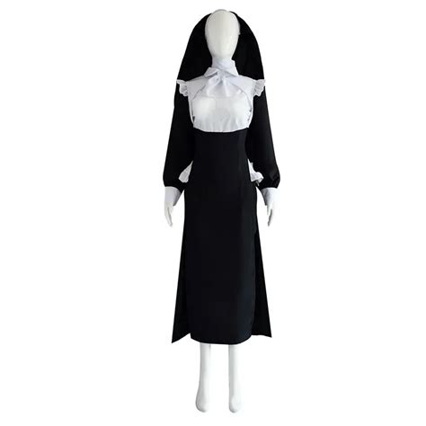 Halloween Nun Cosplay Costumes Christmas Party Nun S Sexy Tight Uniform