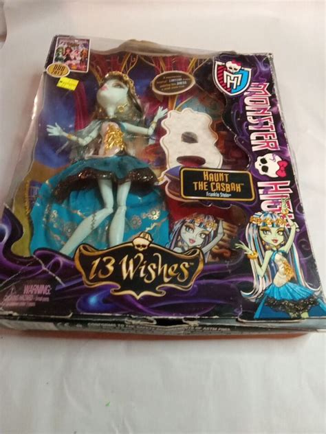 Monster High Doll Frankie Stein Haunt The Casbah 13 Wishes 2012 Nib Box