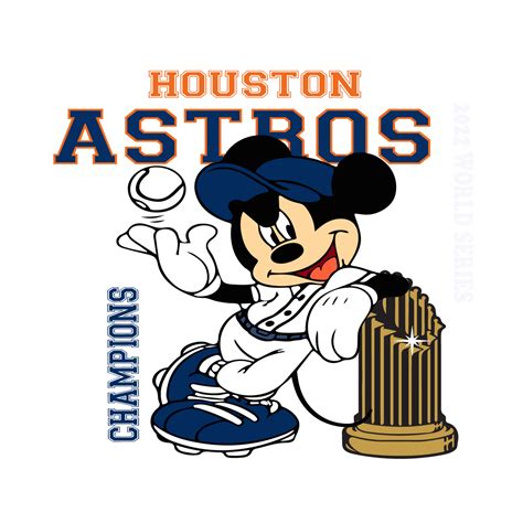 Mickey Houston Astros World Champions SVG Inspire Uplift