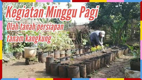 Kegiatan Minggu Pagi Beres Beres Pekarangan Rumah Sekalian Olah Tanah