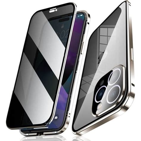 Anti Espion Coque Pour Iphone Pro Max Double Face Coque