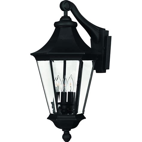 Hinkley Lighting Senator Three Light Inch Outdoor Wall Light Black