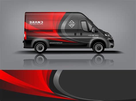 Premium Vector Van Wrap Design Wrap Sticker And Decal Design For