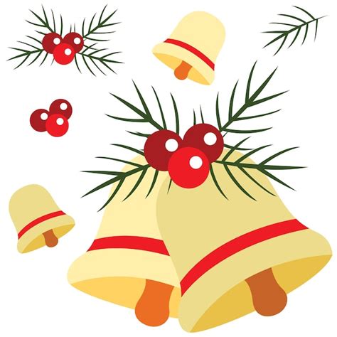 Premium Vector Cute Christmas Bell Party Illustration Vector