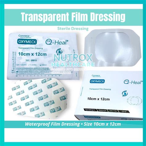 Sterile Transparent Film Dressing Waterproof 10cm X 12cm With Cck Frame