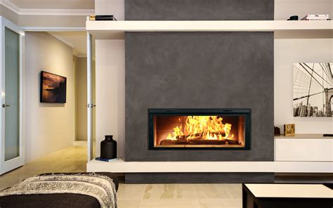 Contemporary Wood Fireplace