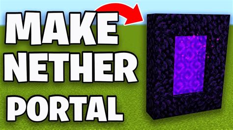 How To Make Nether Portal In Minecraft All Platforms How To Create Nether Portal Youtube