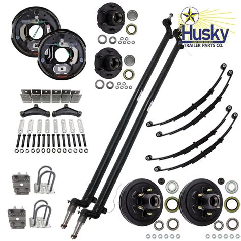 5 200 6 000 Lbs Tandem Drop Axle Kits Husky Trailer Parts Co