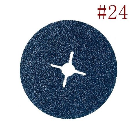 25PCS 4 5 FIBRE DISC BLUE ZIRCONIUM 115MM SANDING PAD P 24 36 GRIT