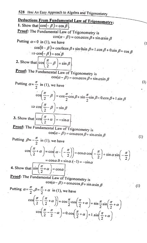 Trigonometric Identities Questions And Answers