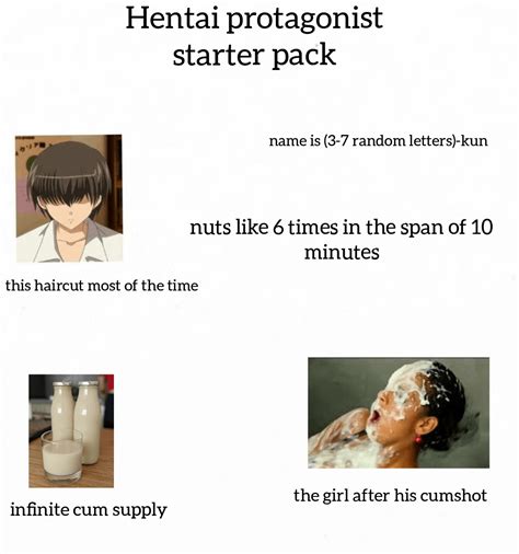 The Hentai Protagonist Starter Pack Rstarterpacks