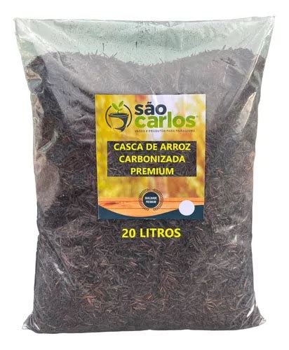 Substrato P Plantas Casca De Arroz Carbonizada 20 Litros MercadoLivre