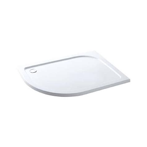 Volente Offset Quad Abs Resin Shower Tray White Options Bathroom