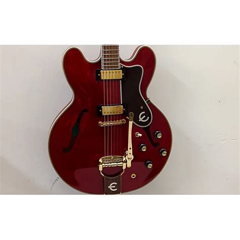 Used Epiphone Used 2023 Epiphone 50th Anniversary 1962 Reissue Sheraton E212tv Tremotone Red