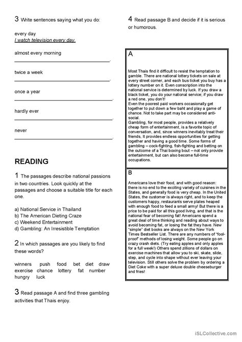 Leisure Activities English Esl Worksheets Pdf And Doc